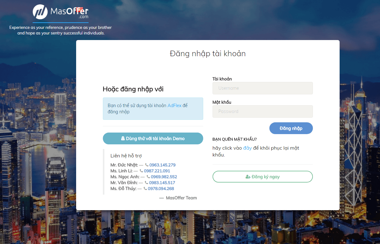 Hướng dẫn đăng ký kiếm tiền aff của Masoffer