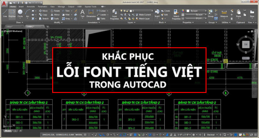 Lỗi font trong CAD