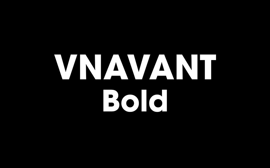 alt: Minh họa font chữ VNAVANT Italic